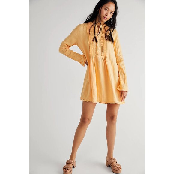 Free People Dresses & Skirts - CP Shades  x Free People Yoko Womens Size Medium Button Long Sleeve Tunic Dress